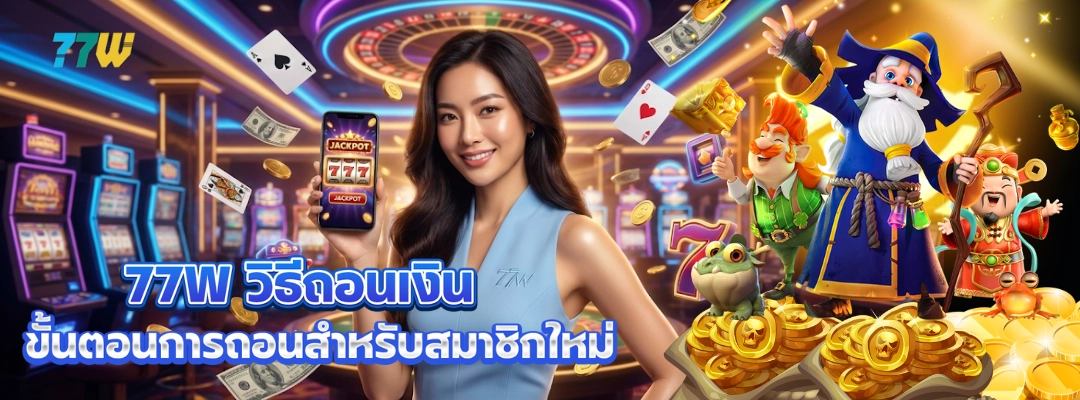 77W วิธีถอนเงิน